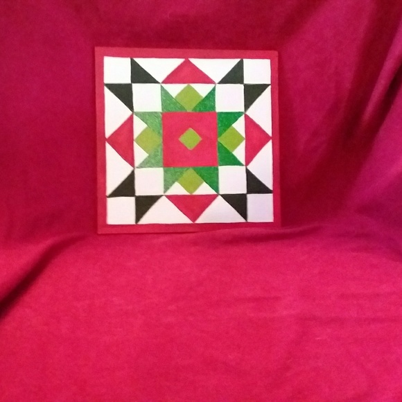 Mini Quilt Block Multi Star Pattern - Picture 1 of 2